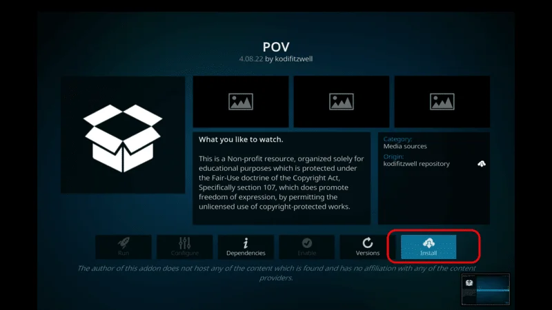 POV Kodi Addon Download Guide 